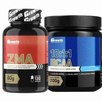 Kit Zma 120 Caps + Bcaa 10:1:1 200g em Pó Growth Supplements