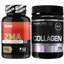 Kit Zma 120 Caps Growth + Colágeno 120 Caps Probiotica