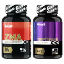 Kit Zma 120 Caps + Triptofano 120 Caps Growth Supplements