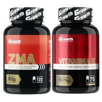 Kit Zma 120 Caps + Vitamina E 75 Caps Growth Supplements