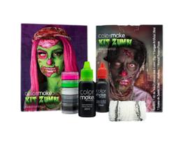 Kit Zumbi Maquiagem Artística Halloween Colormake Carnaval festa