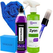 Kit Zyon Zacs Limpador Multiuso APC Restaurax Vonixx Limpeza Interna e Restauração de Plásticos Kit Zyon Zacs Limpador Multiuso APC Restaurax Vonixx Limpeza Interna e Restauração de Plásticos