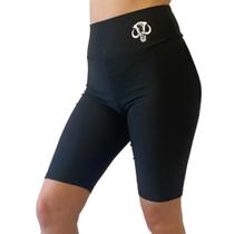 Kit03 Shorts Ciclista Feminino Fitness Academia Preto Cintura Alta Mammuth Adventure