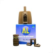 Kit04 AL Janela Correr 2 Folhas C/ Trinco e Puxador - Bronze Kit04 AL Janela Correr 2 Folhas C/ Trinco e Puxador - Bronze