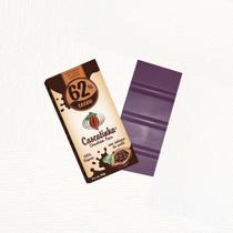 kit06 un.Chocolate barra 62% cacau com avelã 150g adoçado com açúcar demerara orgânico.