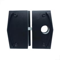 Kit09A - Porta Correr Blindex Sem Miolo Metal Preto