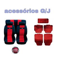 kit1 vermelho/capa nylon+acessório p Elba 89