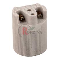 Kit10 base/receptaculo de porcelana liso e27 4a/250v rohdina Kit10 base/receptaculo de porcelana liso e27 4a/250v rohdina