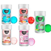 Kit10 Bolinhas Explosivas Esquenta Esfria Pulsa Lubrificante Sem Sabor