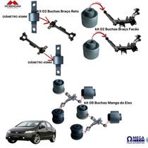 Kit10 bucha suspensão traseira honda civic 2001/2006 45mm gravata