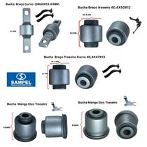 Kit10 bucha suspensão traseira honda civic 2007/2016