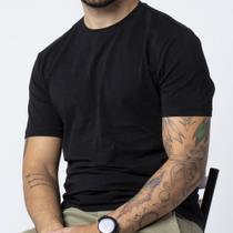 Kit10 Camiseta Masculina Plus Size Lisa Algodão 30.1basica