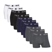 Kit10 Cueca Masculina Boxer Polo Wear Microfibra Confortável
