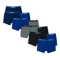 Kit10 Cuecas Boxer Plus Size Gg1 Ao Gg4 Masculino Confortável Lisa Algodão Com Cós Absolut Kit10 Cuecas Boxer Plus Size Gg1 Ao Gg4 Masculino Confortável Lisa Algodão Com Cós Absolut