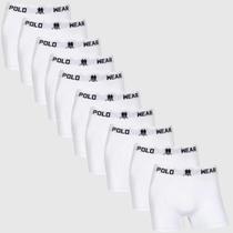 Kit10 Cuecas Masculina Boxer Polo Wear Microfibra Sem Costura