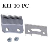 Kit10 Lâmina Wmark Taper Profissional Aço D16 Silver