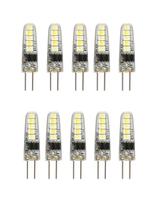 Kit10 Lampada Halogena Bipino G4 10led 2w Lustres Luminárias Branco Quente 220V