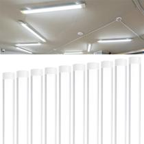 Kit10 Luminária Led Sobrepor Linear Slim 18w Branco Frio 60cm Kit10 Luminária Led Sobrepor Linear Slim 18w Branco Frio 60cm
