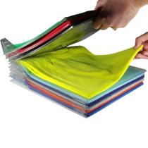Kit10 organizador camisetas camisas guarda roupas divisorias tipo arquivo separador