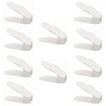 Kit10 Organizadores de Sapato Reforçado com Regulagem Branco