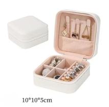 Kit10 Porta Jóias Portátil Viagem Estojo Pequeno Colar Brinco Moeda Relógio Bijuteria 066