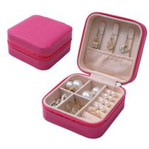 Kit10 Porta Jóias Portátil Viagem Estojo Pequeno Colar Brinco Moeda Relógio Bijuteria 066
