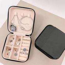 Kit10 Porta Jóias Portátil Viagem Estojo Pequeno Colar Brinco Moeda Relógio Bijuteria 066
