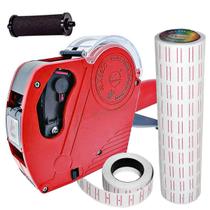 Kit10 Rolo Etiquetas+Etiquetadora Marcador D Preço Vermelho Kit10 Rolo Etiquetas+Etiquetadora Marcador D Preço Vermelho