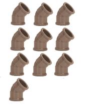 Kit10pcs-joelho 45 Soldavel 40mm Amanco