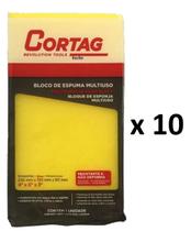 kit10x Bloco Espuma para limpeza Rejuntes Acabamentos Paredes Pedreiro Cortag kit10x Bloco Espuma para limpeza Rejuntes Acabamentos Paredes Pedreiro Cortag