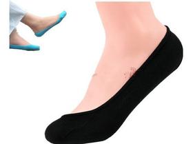 Kit12 Pares Meias Malha Invisivel Feminina Coloridasmeia