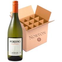 Kit12 Vinho Branco Argentino Norton Porteno Chardonnay 750ml