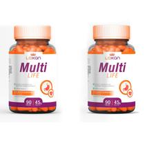 Kit2 - 2 Caixas de Multi Life 90 Cápsulas Loxan