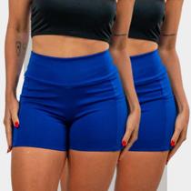 KIT2 Bermuda Feminina Legging pra Atletismo Corrida Academia com Dois Bolso pra Celular Cós alto