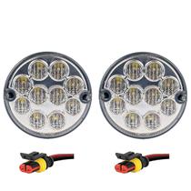 KIT2 Lanterna Traseira Ônibus Caminhão 96mm 10 Led CR Conect KIT2 Lanterna Traseira Ônibus Caminhão 96mm 10 Led CR Conect