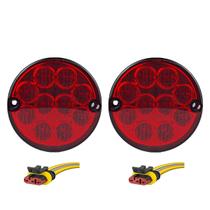 KIT2 Lanterna Traseira Ônibus Caminhão 96mm 10 Led VM +Conec KIT2 Lanterna Traseira Ônibus Caminhão 96mm 10 Led VM +Conec