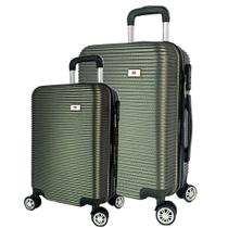 Kit2 Mala de Viagem Bordo 10kg Padrão ANAC P+ e Média Em ABS