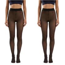 Kit2 Meia-Calça Térmica Peluciada Para Inverno Feminina Forrada Alta Elasticidade Kit2 Meia-Calça Térmica Peluciada Para Inverno Feminina Forrada Alta Elasticidade