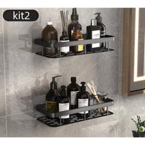 Kit2 Prateleira Suporte de Shampoo Organizador Banheiro Canto Triangular Alumínio Montado na Parede