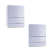 Kit2 quadro distr. 24 disjuntores sem barramento sobrepor - forceline Kit2 quadro distr. 24 disjuntores sem barramento sobrepor - forceline