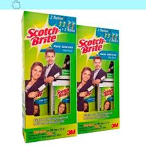 Kit2 Rolo Adesivo Tira Pelos Scotch-Brite 100Mmx3,1M 21Folha