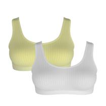 KIT2 Sutiã Menina Moça Teen Bojo Removível Máximo Conforto COR:CINZA-BEGETAMANHO:12-14 anos KIT2 Sutiã Menina Moça Teen Bojo Removível Máximo Conforto COR:CINZA-BEGETAMANHO:12-14 anos