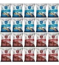 Kit20 Biscoito Whey Protein Cookies E Chocolate Wheyviv 45G