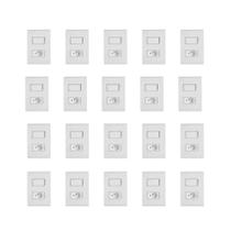 Kit20 Conjunto Interruptor Parelelo Tomada Branco Tramontina
