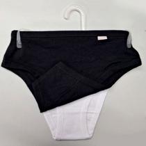 Kit202v1md-kit calça ad cava alta c/ viés 2 pcs 92 alg 8 elast cores preto e branco Kit202v1md-kit calça ad cava alta c/ viés 2 pcs 92 alg 8 elast cores preto e branco