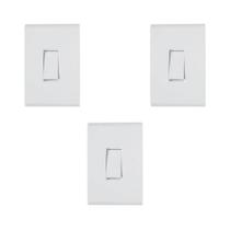 Kit3 Conjunto Montado 1 Interruptor Liz Tramontina 57170/201 Kit3 Conjunto Montado 1 Interruptor Liz Tramontina 57170/201