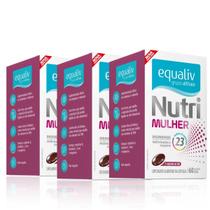Kit3 Nutri Mulher Multivitamínico Biotina Complexo B Equaliv Kit3 Nutri Mulher Multivitamínico Biotina Complexo B Equaliv