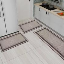 Kit3 Pçs Passadeira Sisal Tapete Cozinha Antiderrapante KS81