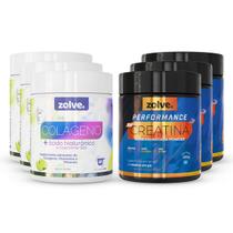 Kit3 Pote Creatina Performance + Skin Colágeno Verisol Limão