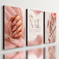 Kit3 Quadro Decorativo Nail Designer Manicure Unhas Salão e2 Kit3 Quadro Decorativo Nail Designer Manicure Unhas Salão e2